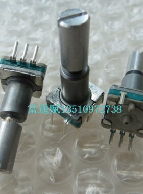 原装进口日本ALPS编码器 脉冲开关 EC11带开关30位15脉冲23MM圆轴