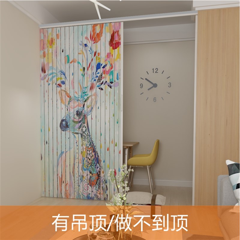 深圳室内客厅厨房j卫生间阳台衣柜商铺PVC折叠推拉移门帘隔断玻璃