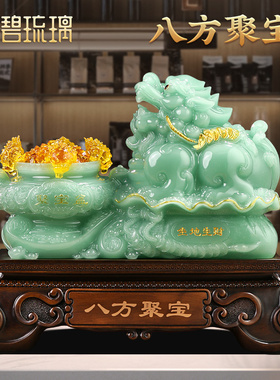 招财貔貅聚宝盆摆件客厅办t公室收银柜台前台装饰品店铺乔迁开业
