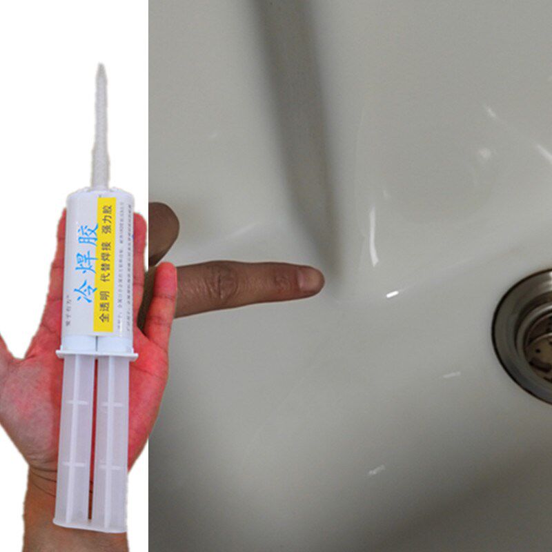 粘陶瓷洗手盆砸裂修复剂洗脸盆裂纹裂缝修补瓷Q砖胶渗透缝隙补漏