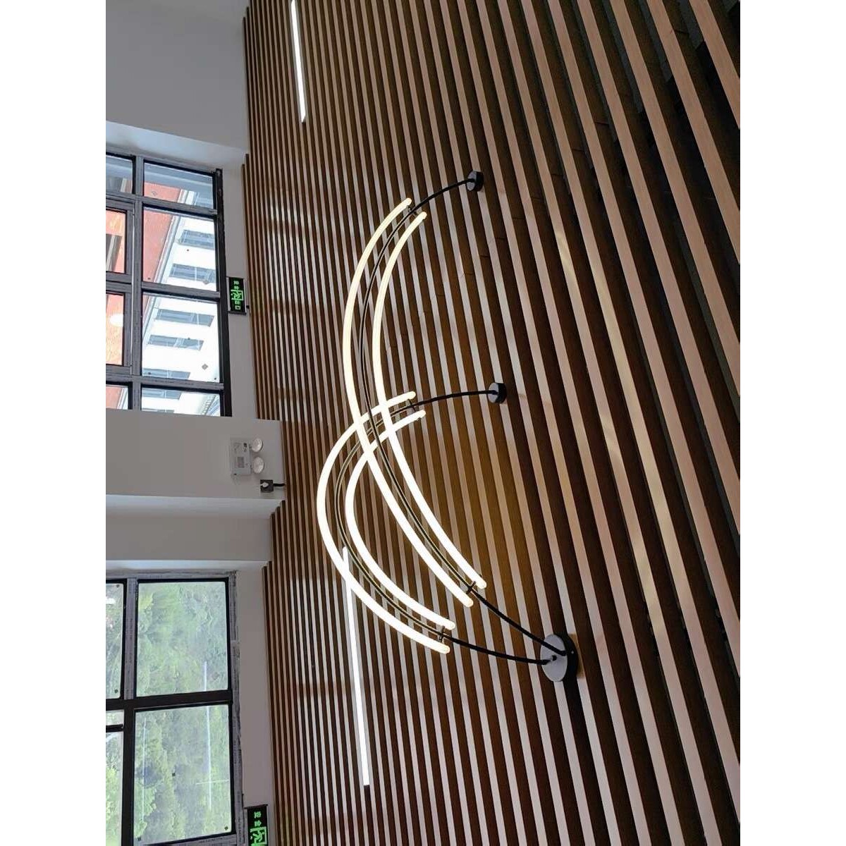 2024设计师线条餐厅灯现代简约个性客厅吧台展厅样板间装饰吊灯