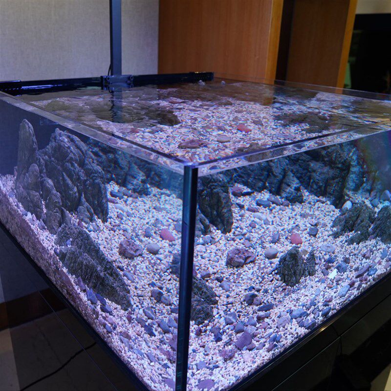 可丽爱鱼缸底滤过滤系统整体超白玻璃客厅一体生态水族箱DF溪流缸