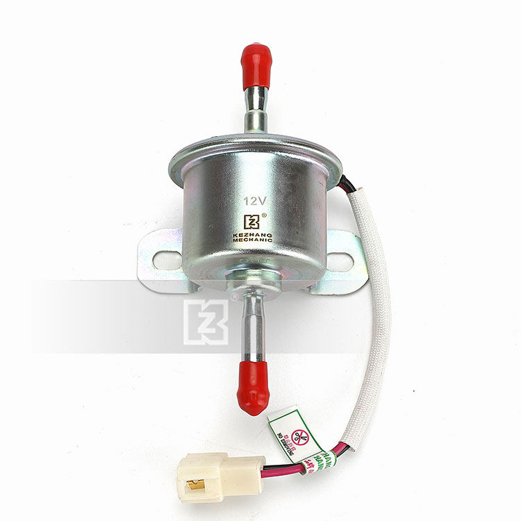 洋马挖土机电子燃油泵(白插12V)4TNV94/98引擎外置柴油泵输油泵