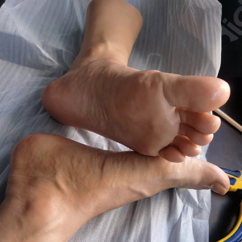 44码仿真男人脚模恋足模仿真脚模真E人硅胶倒模帅哥男腿模型品鉴