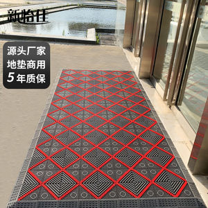 门口除尘防滑地垫商场酒店脚垫室外镂空拼接地Q毯家用入户防水垫