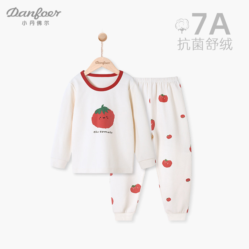 儿童秋衣卫生裤长袖套装女宝宝y保暖家居服冬季打底中小童圆领番