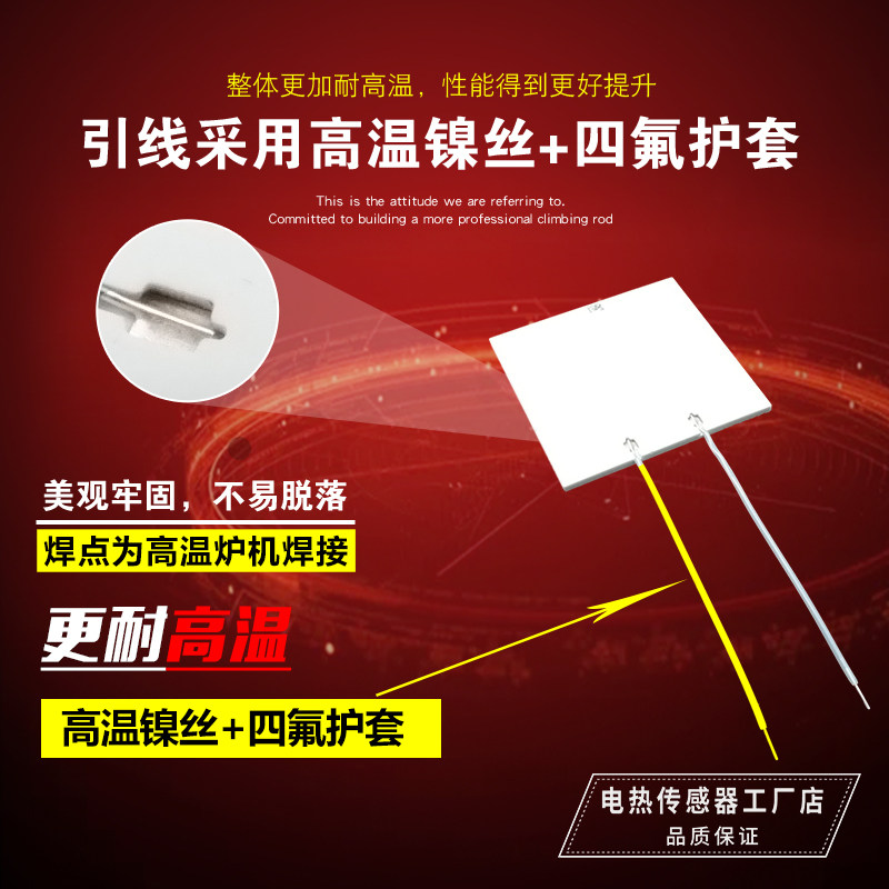 MCH高温陶瓷加热片氧化铝电热片50*50*2MM大功率高效.节能发热板 - 实物图