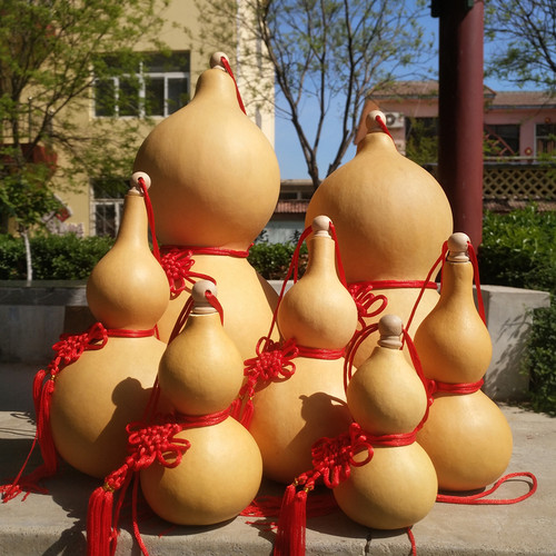 门对门天然开口小葫芦挂件葫芦家居客F厅摆件大葫芦装饰工艺品包