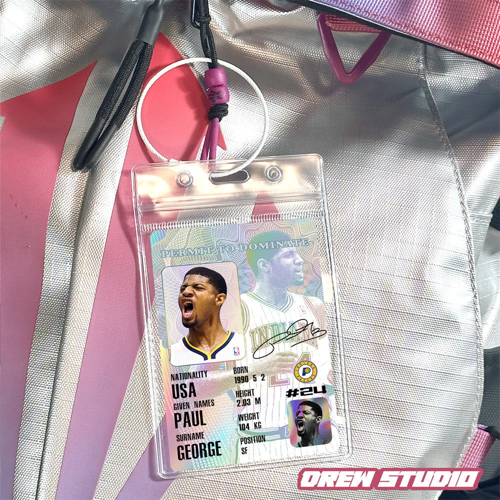 保罗乔治球星卡雷霆凯尔特人快船76人篮球小卡球迷挂饰包包挂件