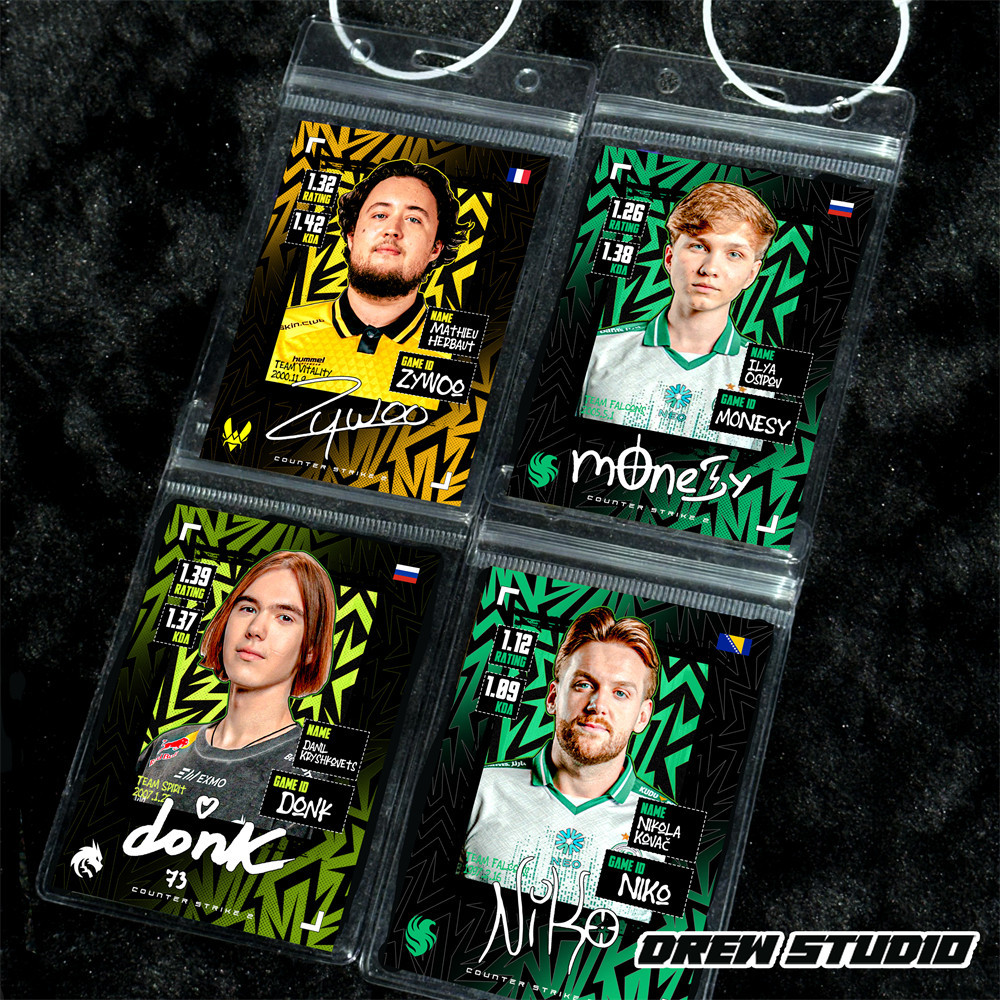 CS2选手参赛卡donk/monesy/niko/zwyoo背包挂饰包挂周边挂件电竞