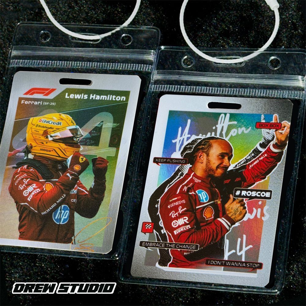 f1车手勒克莱尔拉塞尔汉密尔顿维斯塔潘周边挂件参赛卡背包包挂