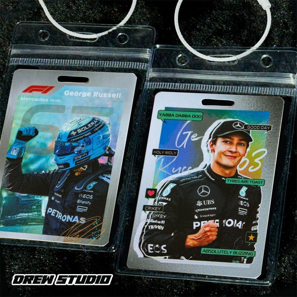 f1车手勒克莱尔拉塞尔汉密尔顿维斯塔潘周边挂件参赛卡背包包挂