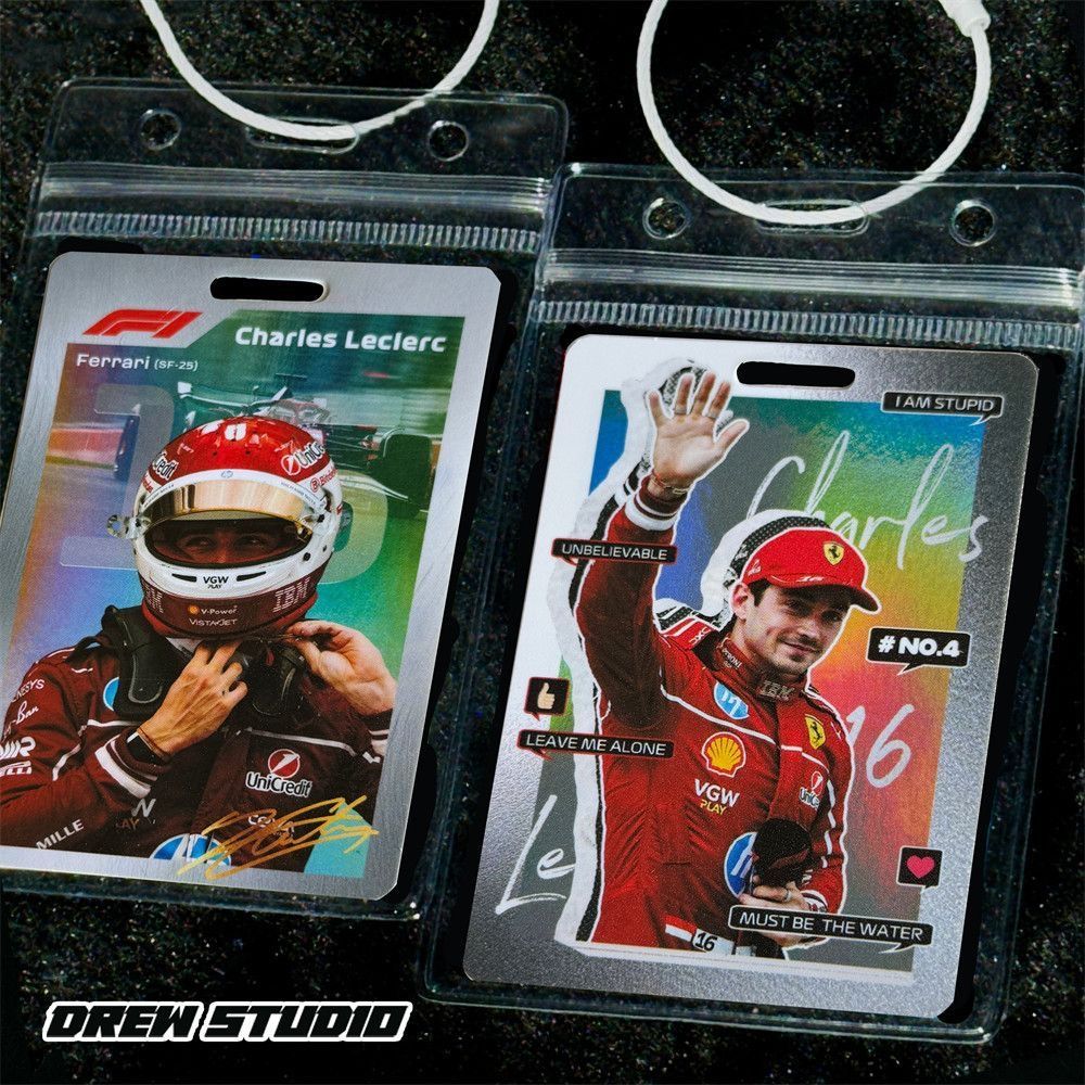 f1车手勒克莱尔拉塞尔汉密尔顿维斯塔潘周边挂件参赛卡背包包挂