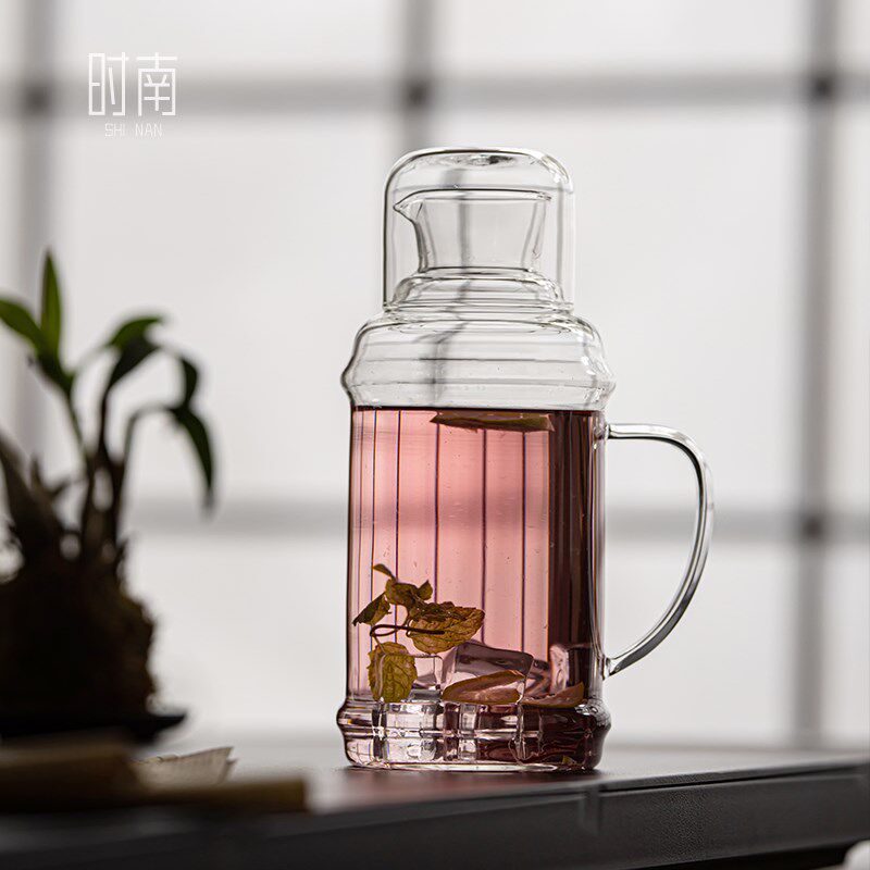 玻璃凉水壶围炉冰茶凉白开水瓶耐高温大容K量水杯冷水壶家用泡茶