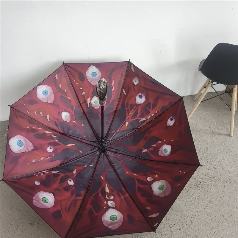 拟态伞痛伞月亮计画 划废墟图书馆脑叶公司周边自动雨伞长柄