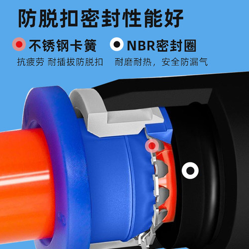 TIANAO气动快插接头PG变径PE自锁PEG4 6 8 10 12弯头直三通PU气管