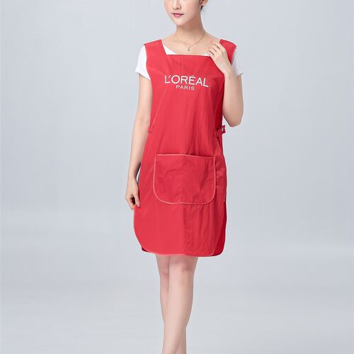 美发小工作服发廊染发技师围裙防水理发店剪发助理焗油工服女包邮