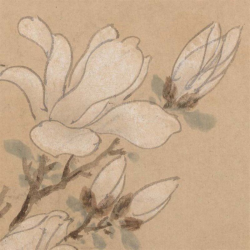 床头装饰画挂画卧室新中式文征明名家字画国画酒店有框客厅油画布