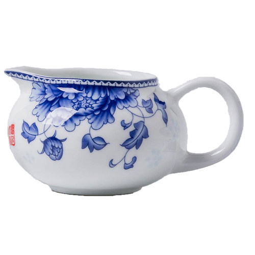 茶海公道杯陶瓷青花瓷分茶器匀杯功夫茶具茶备茶道零配件釉下彩