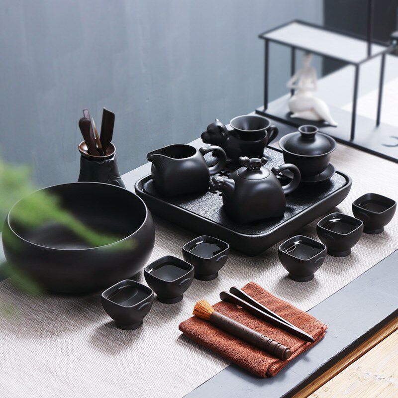 友尚整套宜兴紫砂茶具套装功夫茶具紫砂壶杯茶洗盖碗茶道六君子