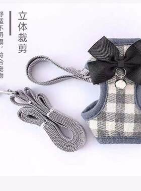 兔子牵引绳防挣脱衣服链子夏兔绳外出绳背心服饰用品小宠专用神器
