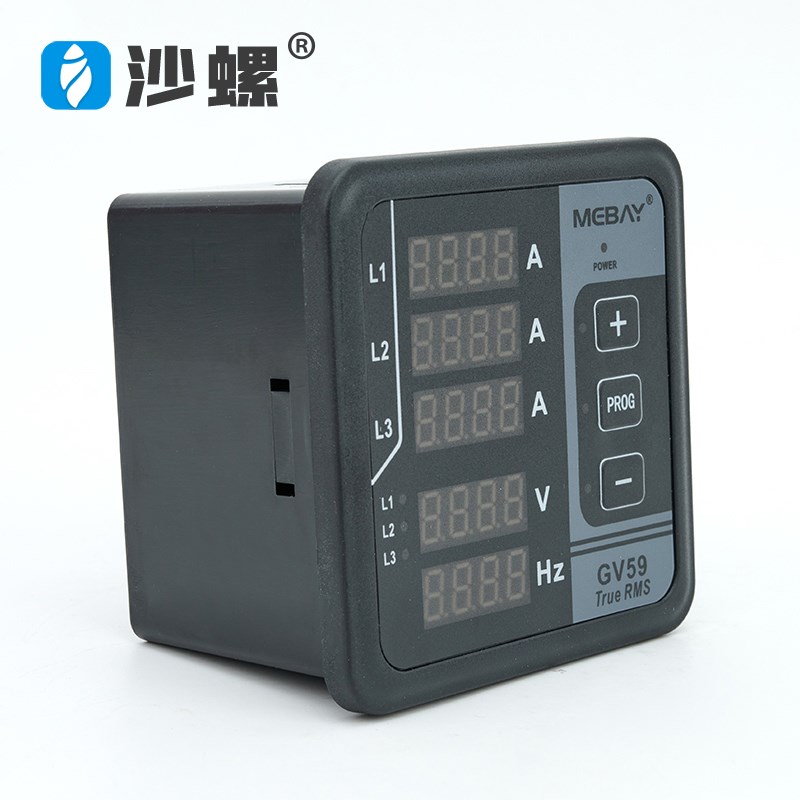 发电机组数显多功能表GV58GV59单三相电压电流频率显示替代时针仪