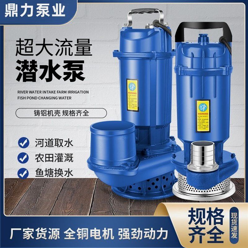 德国进口潜水泵220V家用清水泵380V农用灌溉泵3寸4寸大流量高扬程