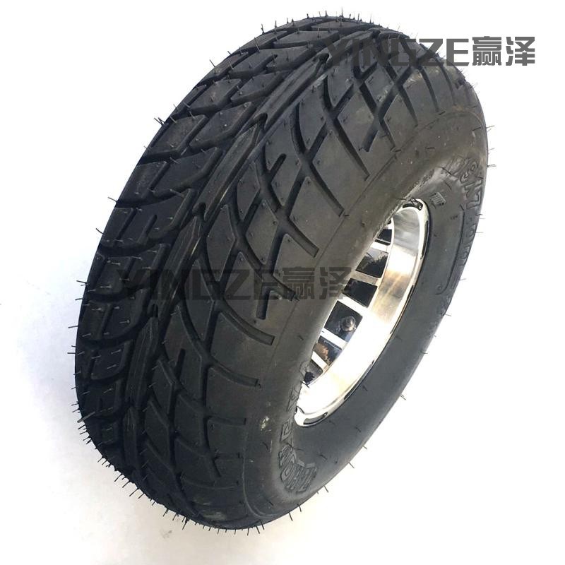 四轮沙滩车配件卡丁车前197-8后18X9.50-8寸公路轮胎铝轮毂真空