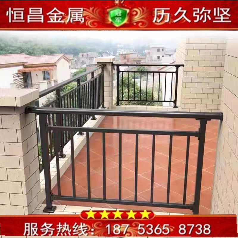 铝艺铁艺阳台护栏中式欧式露台安全防护栏楼梯扶手家用栅栏护栏