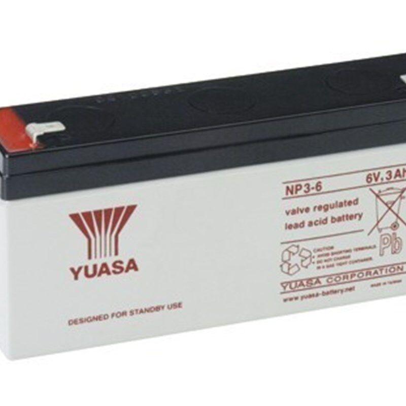 原厂YUASA汤浅NP3-6 6V3AH医疗设备/精密仪器/应急电源蓄电池免邮