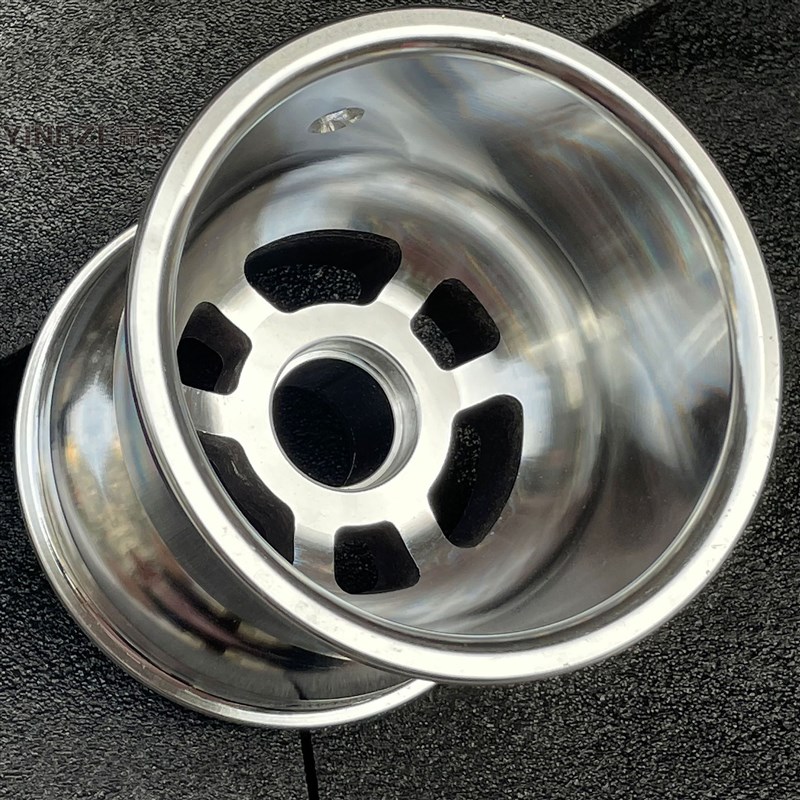 改装四轮漂移摩托车卡丁车配件10x4.50-5寸轴承铝轮毂前轮毂