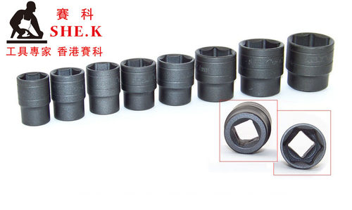 香港赛科SHE.K 1/2黑色亚光套筒(铬钒钢)高档磨砂套筒 汽修工具