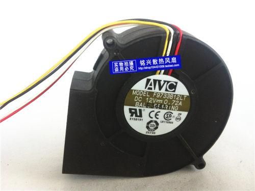 台湾 奇宏 AVC 12V0.72A F9733B12LT 离心风扇 涡轮风扇