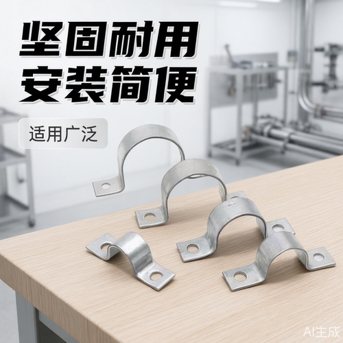 镀锌加厚骑马卡水管卡箍固定油管