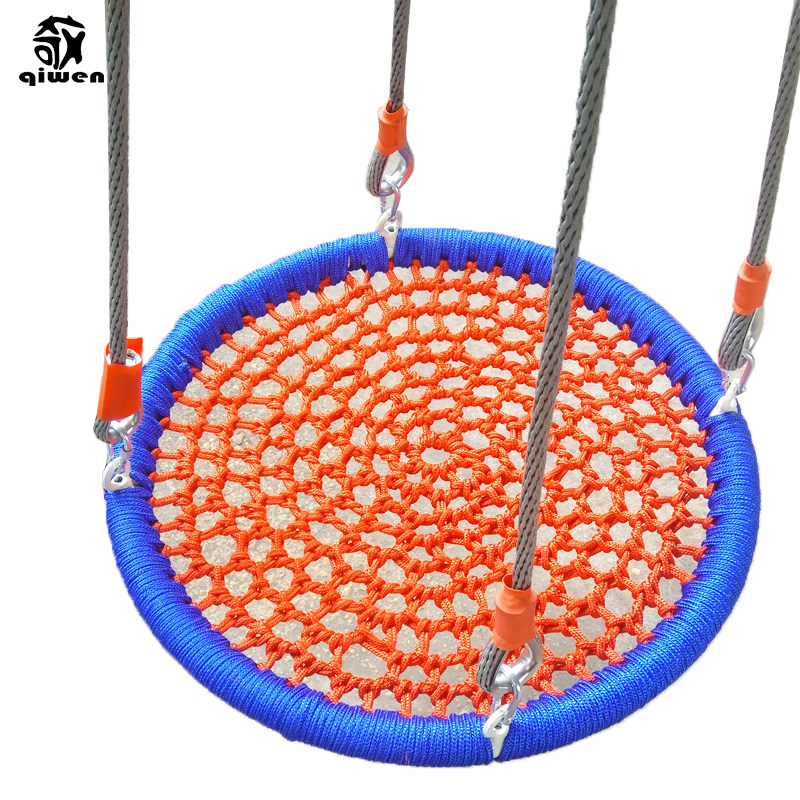 温州制造塑胶圆盘鸟巢吊椅 适合各年N龄层的秋千游乐设备