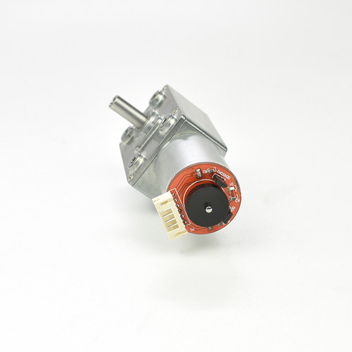JGY-370涡轮蜗杆微型直流减速双轴电机低速小马达6v12v24v编码器