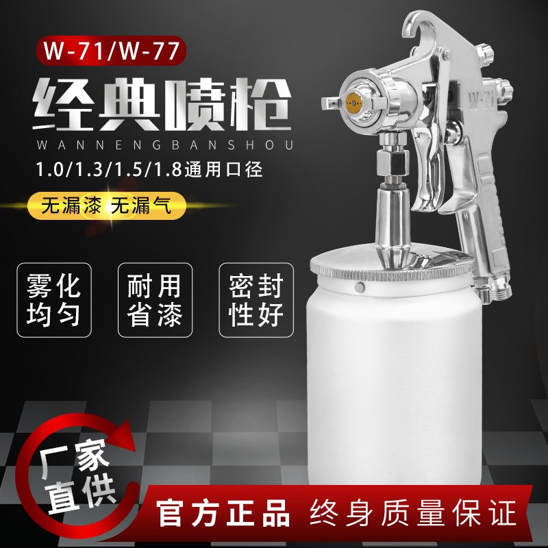 W-71W-77喷漆枪油漆喷枪手动喷枪自动喷枪高雾化细腻喷漆枪包邮