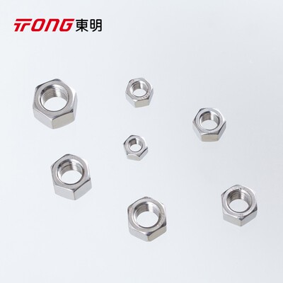 东明 304 不锈钢GB6171六角厚型细牙螺母螺帽m8m10m12m16-m48