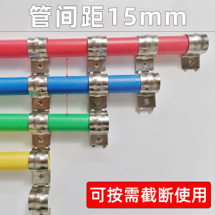 不锈钢排卡16,20mm管卡固定3分线管水管U形连排扣卡管夹金属码卡