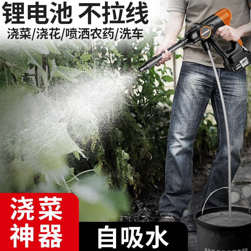 充电式抽水泵家用户外小型锂电动田园农田农用浇菜灌溉神器浇水机