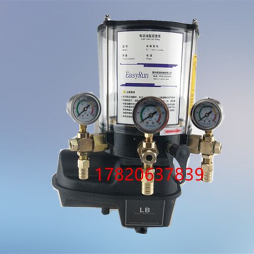 电动油脂泵220V2L出油口3个 锂基脂DC220V干油润滑泵通电加油