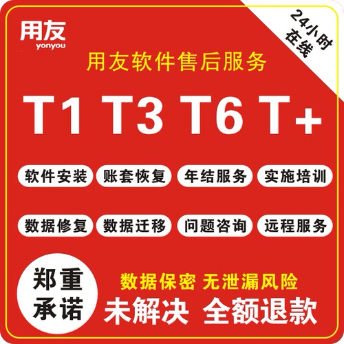 用友全系列软件售后维护服务
