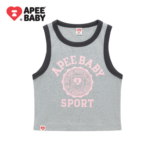 APEE撞色背心女休闲运动上衣