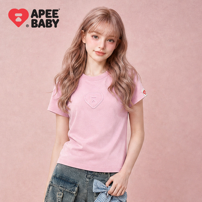 APEE甜美短袖T恤少女款