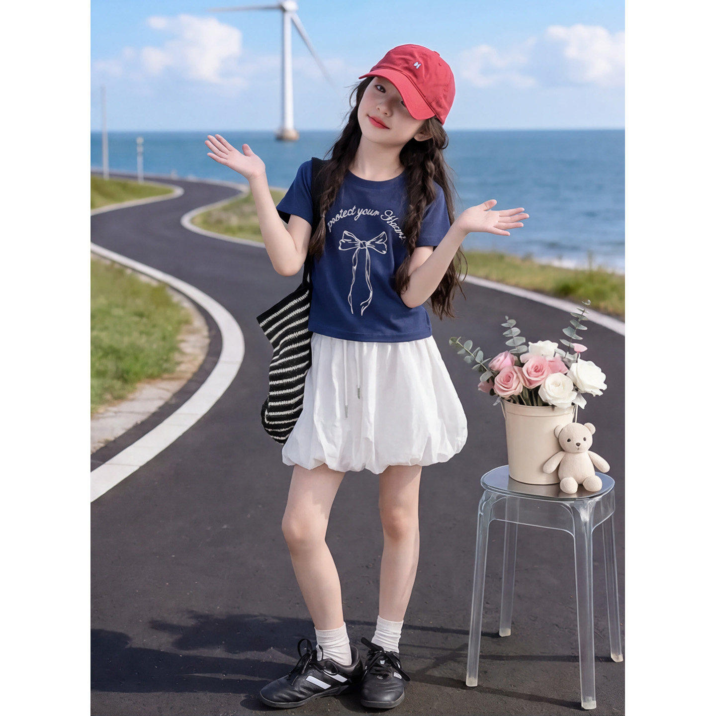 女童夏装套装新款2026新款夏季短