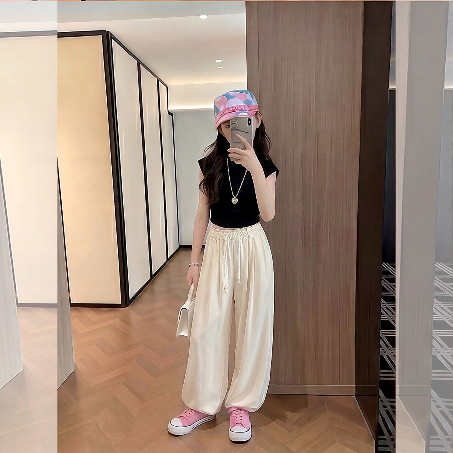 女童裤子夏装薄款女大童韩系巨好看灯笼裤女孩休闲裤初中生防蚊裤