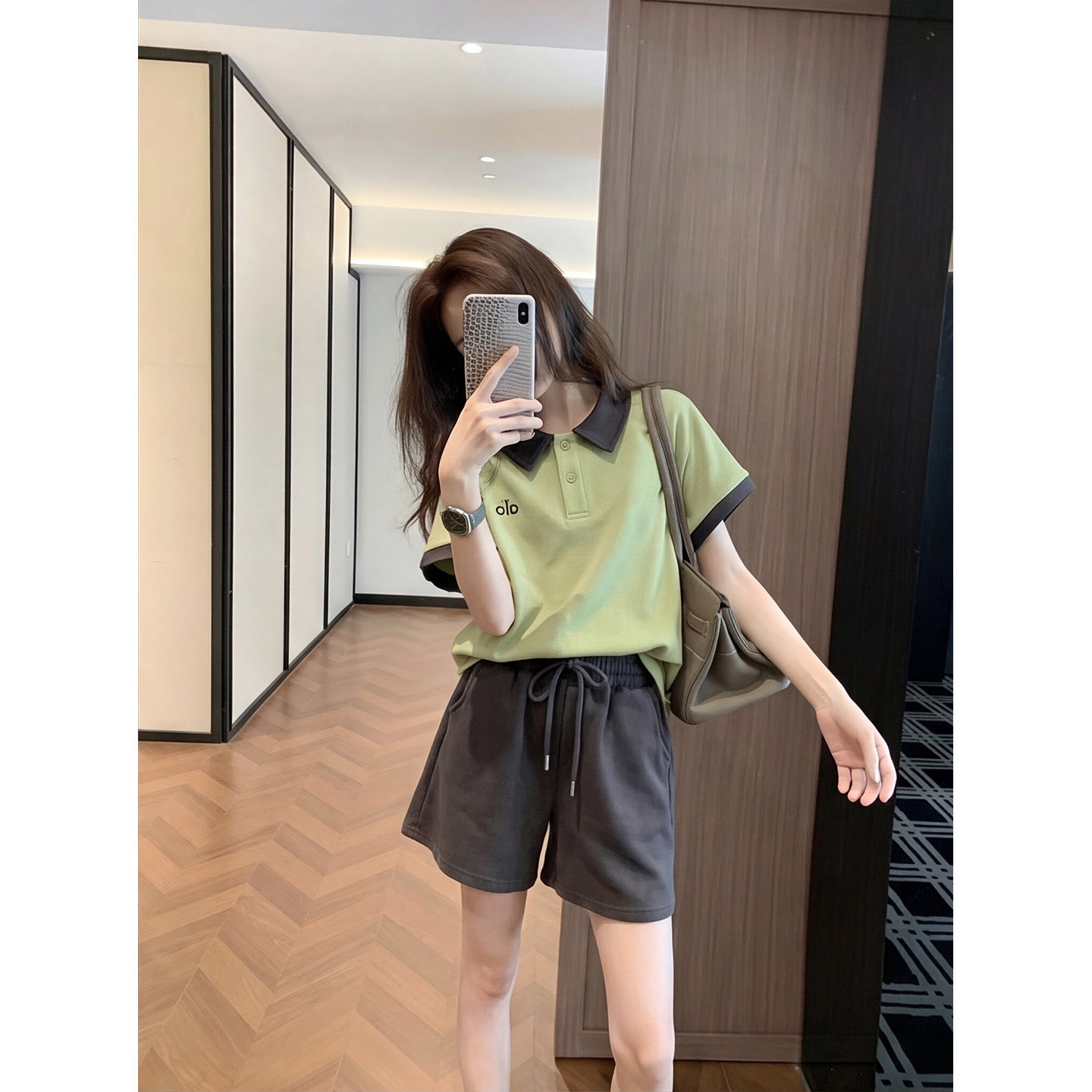 女童套装夏季2026新款T恤儿童装韩系polo衫洋气女孩夏装短袖短裤