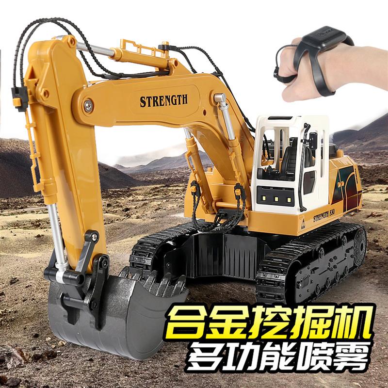 儿童玩挖掘机特大号可坐人玩具车挖E沙工程挖土机遥控推土机挖挖