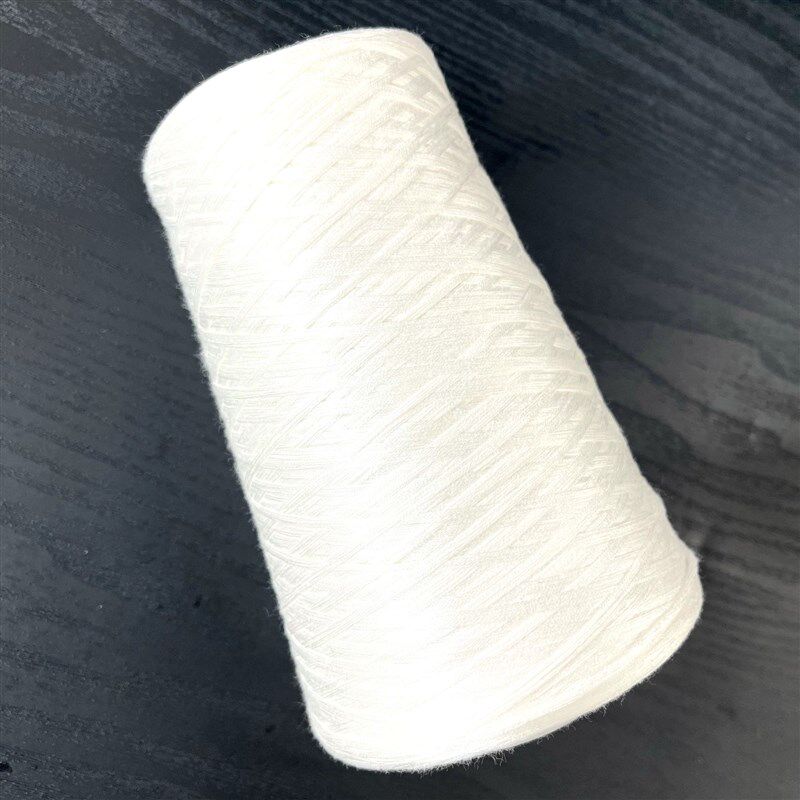 绵柔蕾丝手工编织勾针线diy毛线D春夏乳白高档毛线棒针钩针细毛线