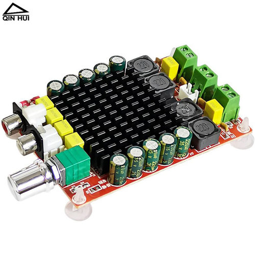 hifib发烧级汽车12V车载24V数字功放板2*100W大功率双声道音箱模